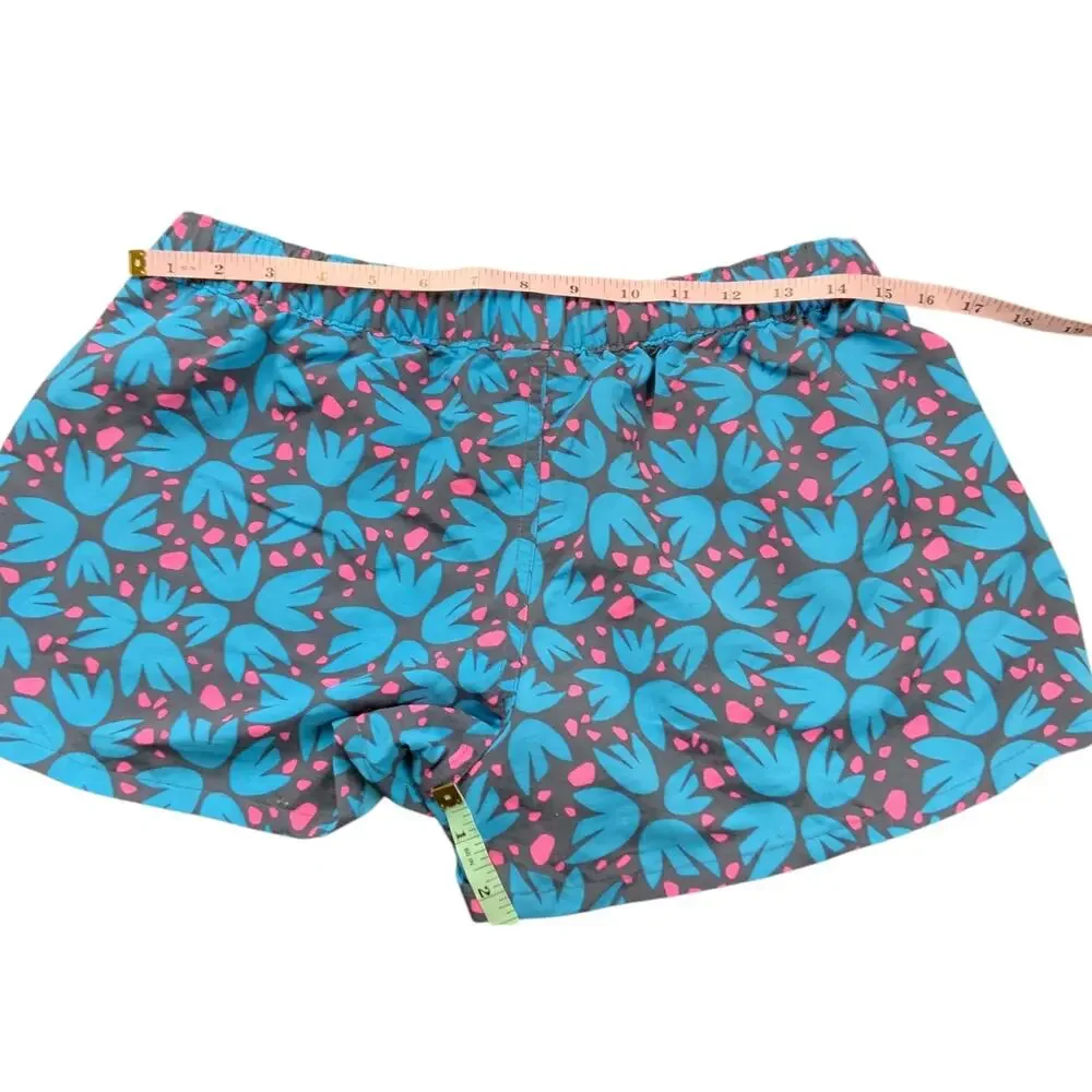 Patagonia Women’s Baggies Shorts Medium Blue Pink Floral 2.5” Unlined Trail Run